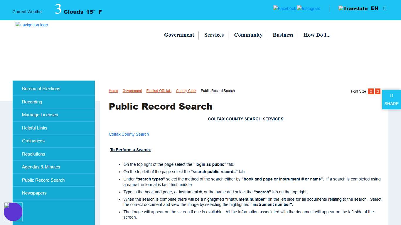 Public Record Search