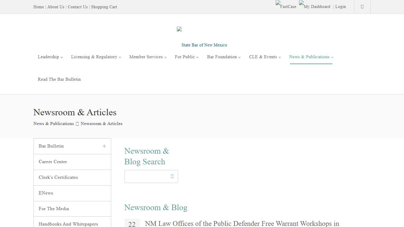 NM Law Offices of the Public Defender Free Warrant Workshops in Bernalillo County - State Bar of New Mexico > News & Publications > Newsroom & Articles